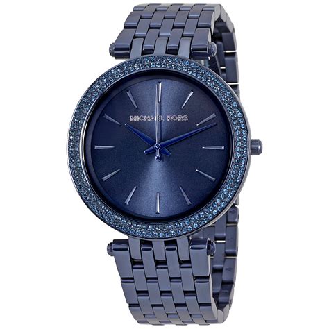 michael kors blue watch women's|Michael Kors darci blue.